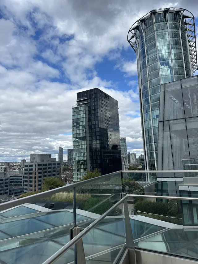 London skyline from the venue at AI for Finance Summit London