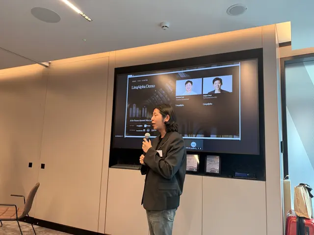 Live demo on screen at AI for Finance Summit London