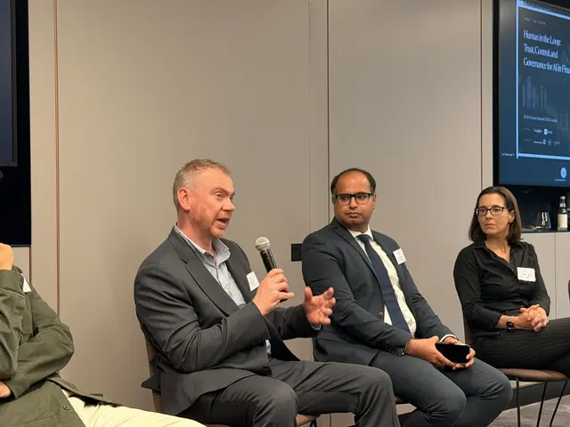 Panel three in discussion at AI for Finance Summit London