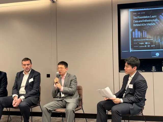 Panel four taking questions at AI for Finance Summit London