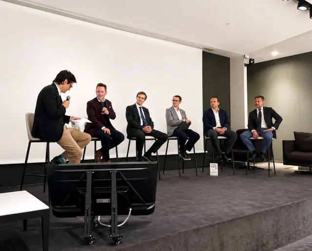 Panel on stage at AI in Finance Paris