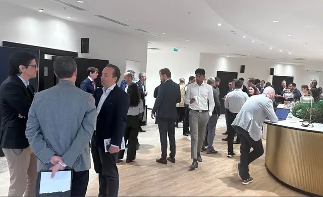 Finance and technology practitioners networking at AI in Finance Paris