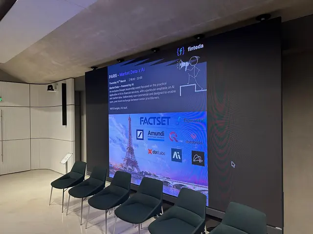Venue event slide closeup at Market Data x AI Paris