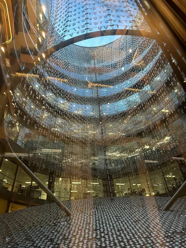 Venue atrium glass at Market Data x AI Paris