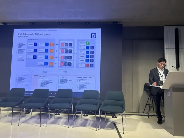 Deutsche bank wai agentic rag slide at Market Data x AI Paris