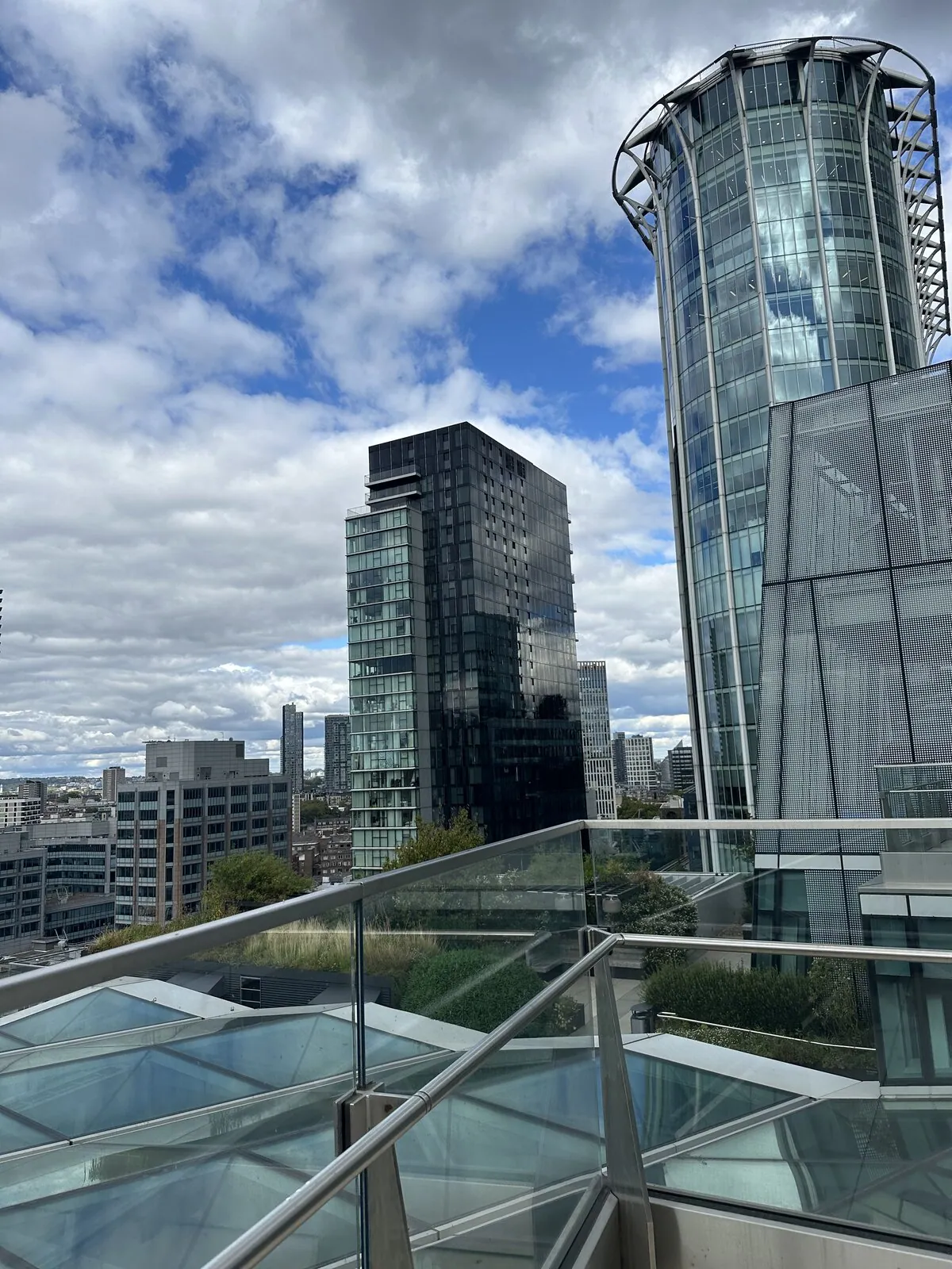 The London skyline seen from the venue of the AI for Finance Summit